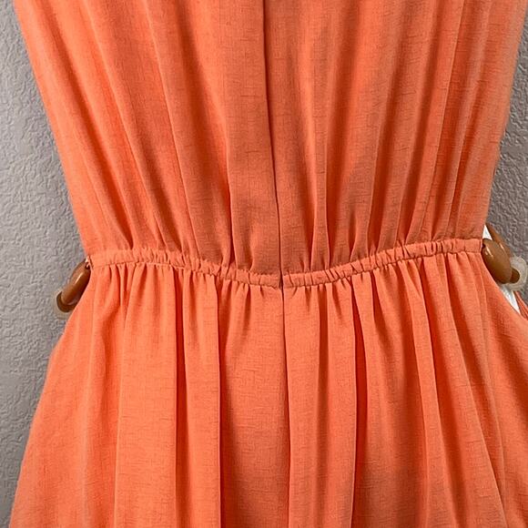 Jonathan Simkhai Peach Romy Cutout Bead Sleeveless Boat Neck Bubble Mini Dress 8 - Picture 14 of 16